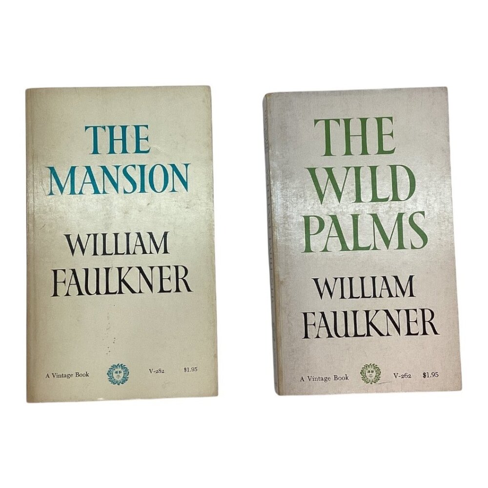 The Mansion &‎ The Wild Palms by William Faulkner - Vintage Paperback Books